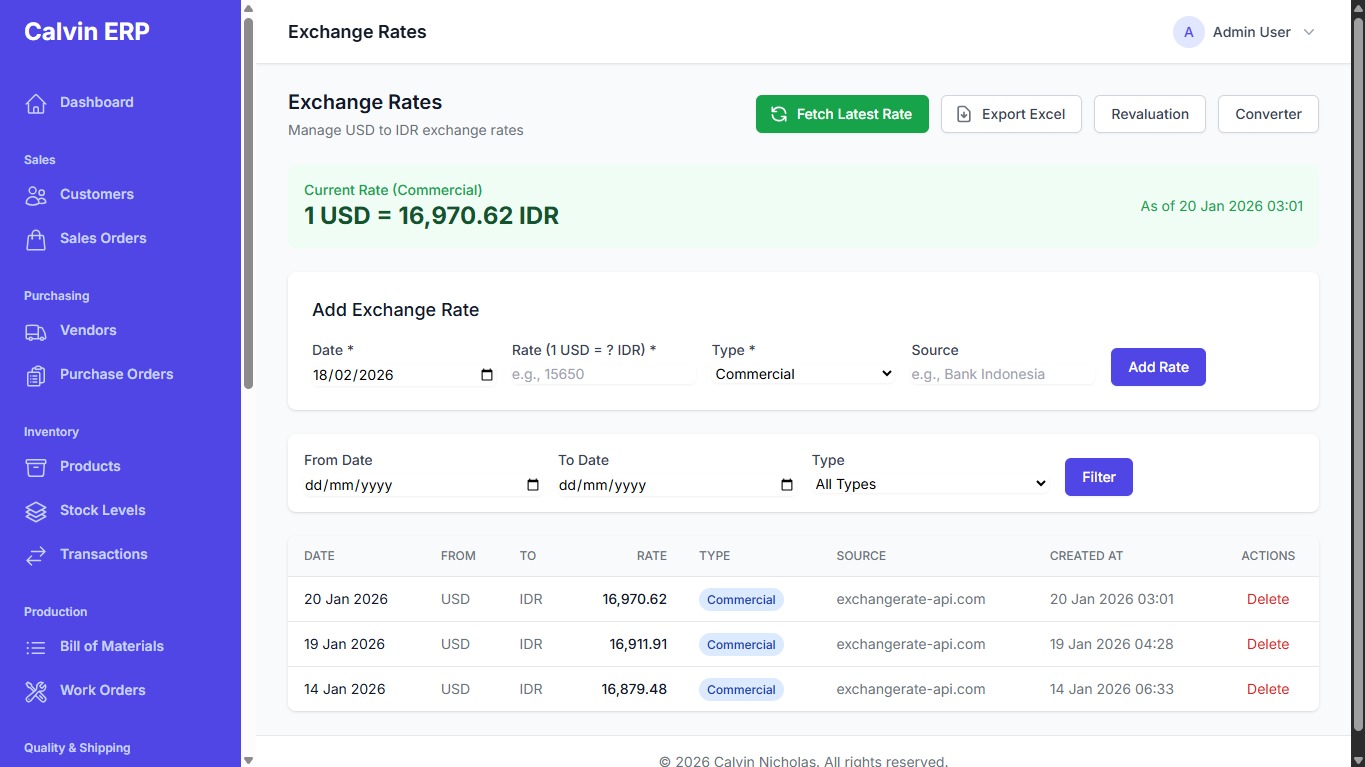 Garment ERP Application